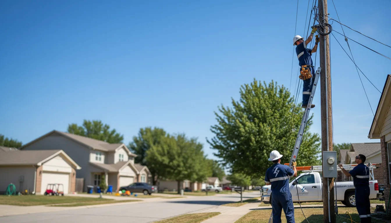 Residential electrician providing installation services in Clayton Lake, ME